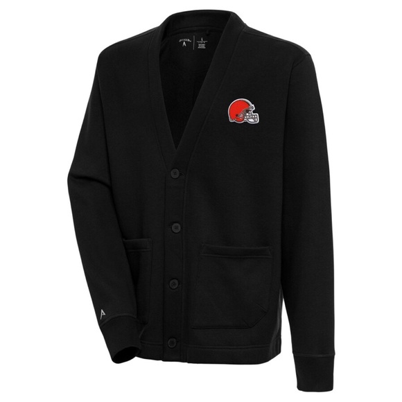 NWT Antigua Cleveland Browns Victory Button-Up Cardigan - XL - Picture 1 of 5
